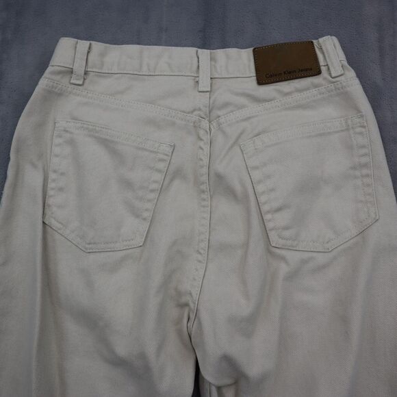 Calvin Klein Jeans Pants Mens 30 White Mid Rise Easy Fit Straight Leg Bottoms - Picture 16 of 16
